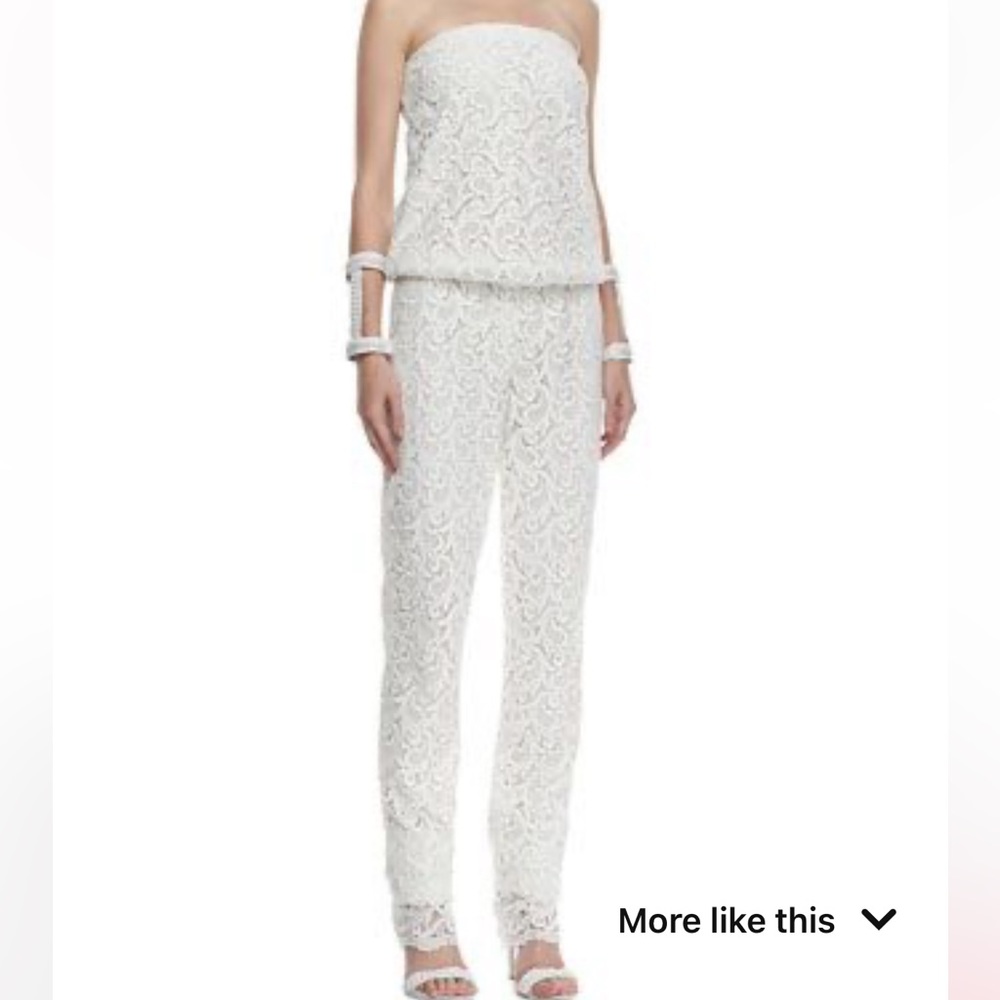 New Alexis Lazar Strapless Slim Leg Jumpsuit - Picture 15 of 15